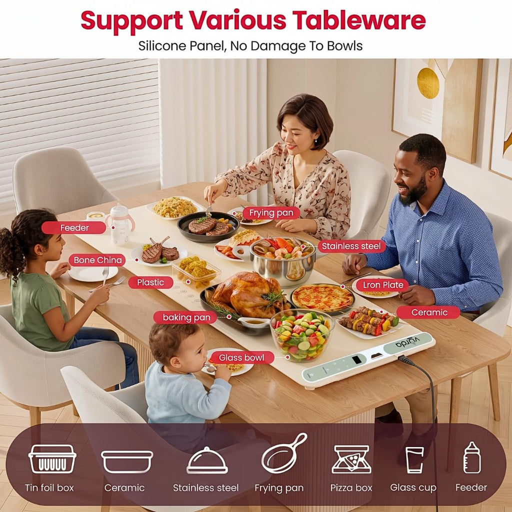 Food Warming Mat | Food Warmer for Parties & Buffets 47" X 15"