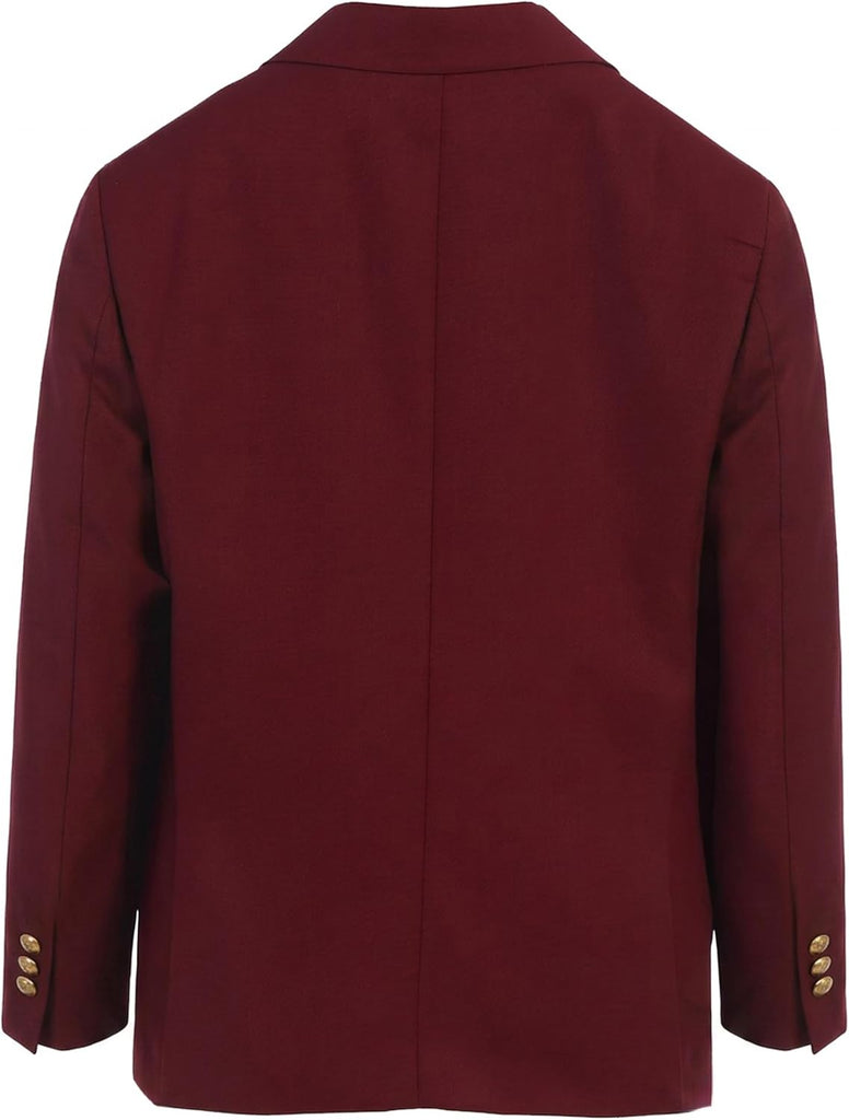 Boys Formal Blazer Jacket, Fully Lined Single Breasted Suit Coat