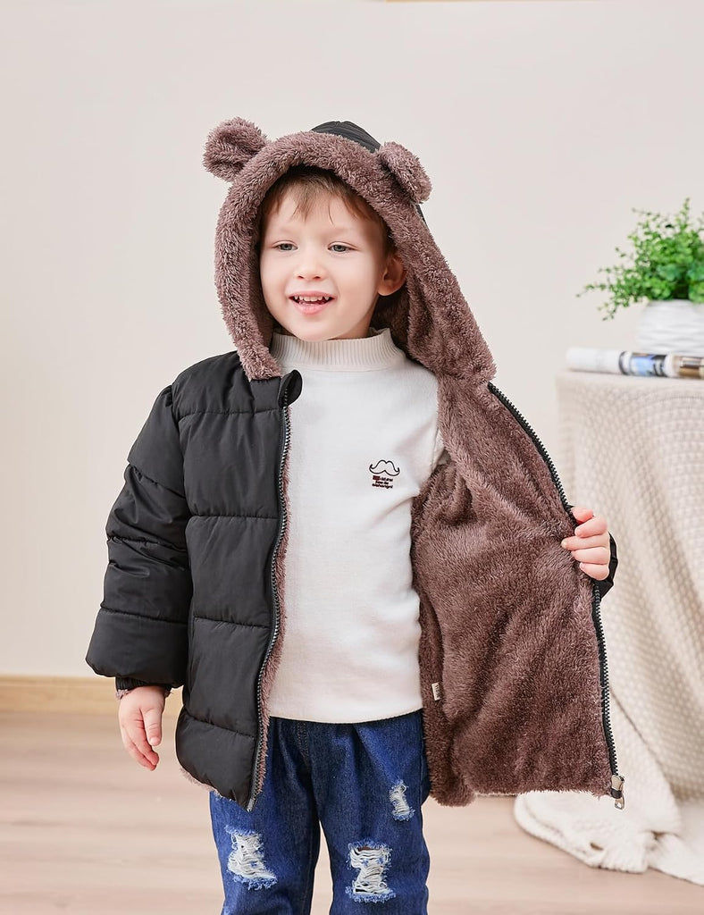 6M- Baby Toddler Winter Coat Boys Girls Puffer Jacket with Hood