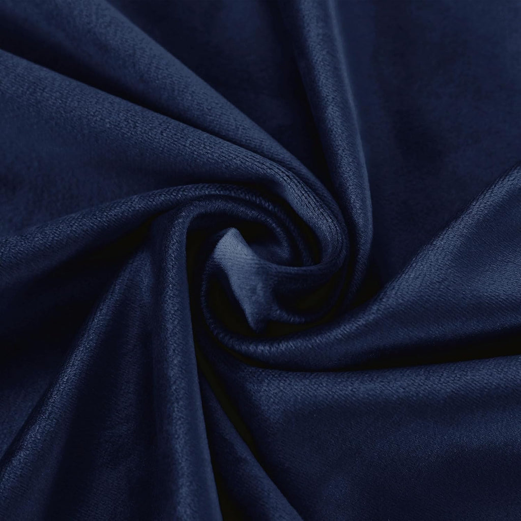 Soft Velvet Curtains Pinch Pleated Velvet Textured Drapes Panels for Bedroom Meetingroom Club Theater Living Room 50W