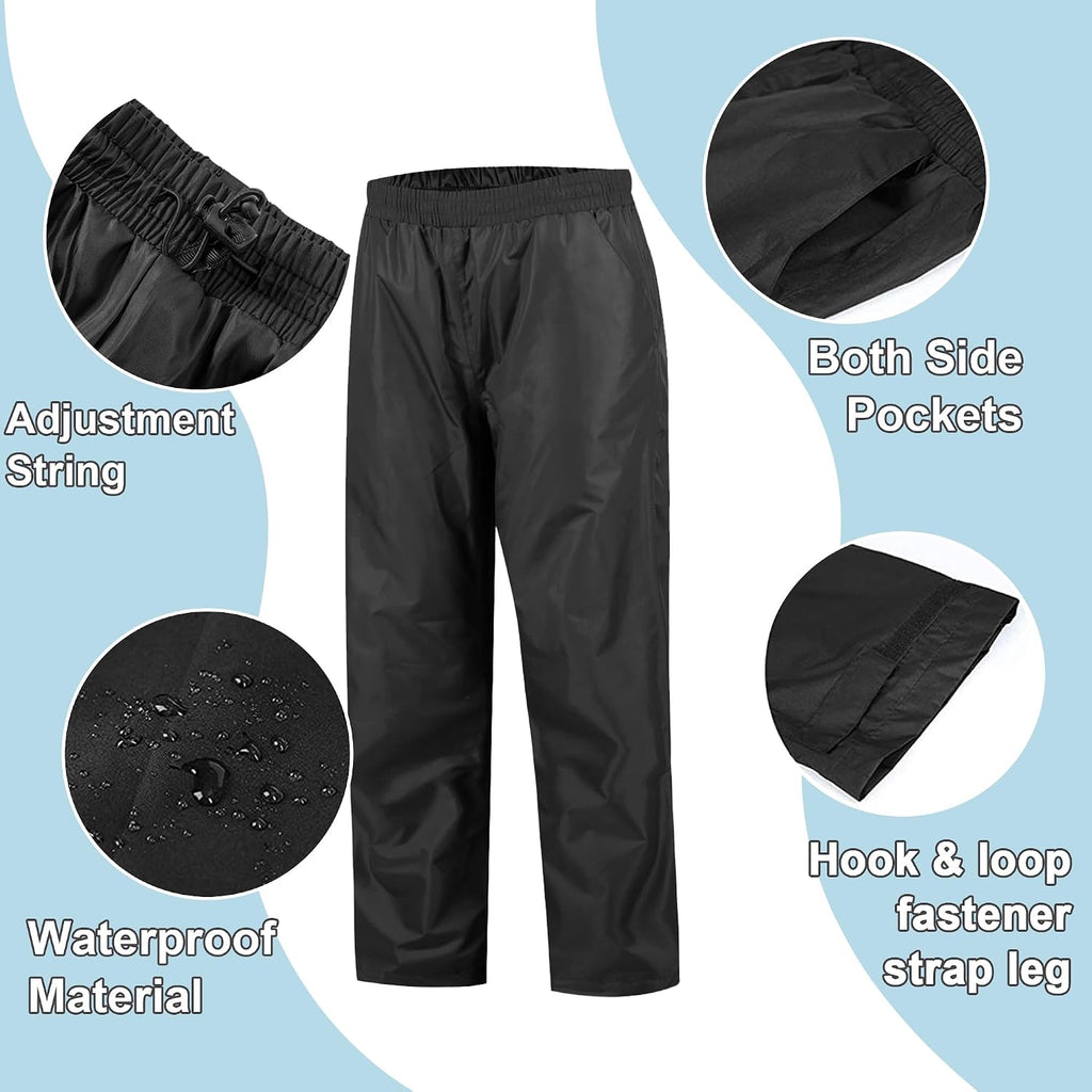Kids Rain Gear Boys Girls Youth Rain Jacket and Pants