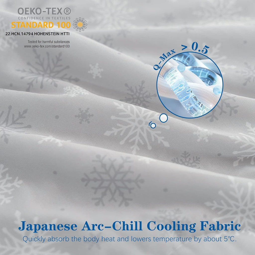 Cooling Comforter Twin Double-Sided Cold Tech Fabric, Cooling Blanket for Hot Sleepers, Q-Max >0.45 Soft Breathable