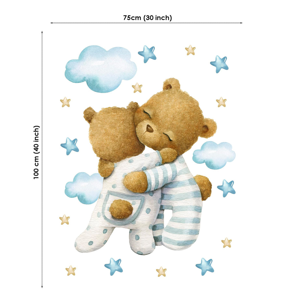 Teddy Bear Fabric Panel for Quilting, 30 x 40 in