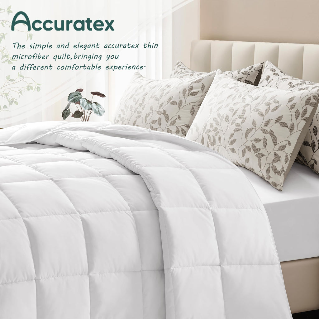 Lightweight Duvet Insert Oversized King, Thin Comforter 120x98