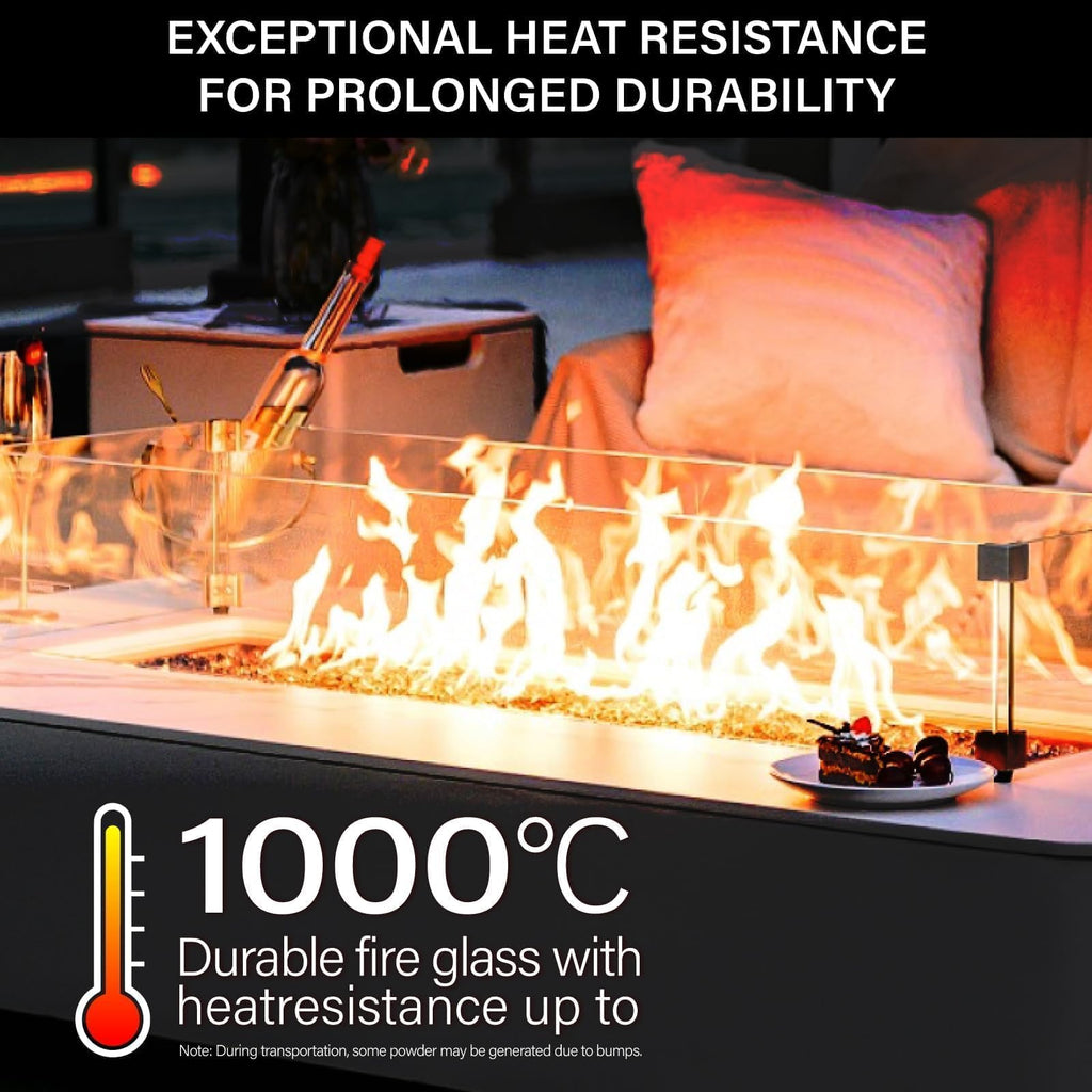 20 Pound Fire Glass, 1/2 Inch Reflective Fire Pit Glass