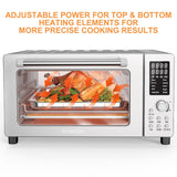 Bravo Air Fryer Toaster Smart Oven, 10-in-1 Countertop Convection, 1800 Watts, 21-Qt Capacity, 50°-450°F Temp Controls