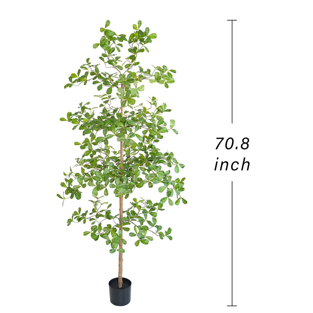Artificial Black Olive Tree, 6FT Tall Big Faux Shady Lady Tree with Potted, Fake Olive Tree Decor Indoor
