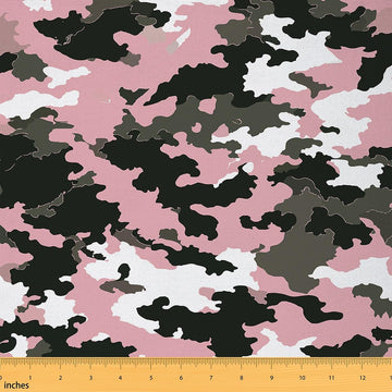 Camouflage Upholstery Fabric, Camo Fabric By The Yard, Military Style Decorative for Upholstery and Home DIY