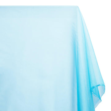 Sparkle Crystal Sheer Organza Fabric Shiny for Fashion, Crafts, Decorations 60 (Turquoise, 1 Yard)