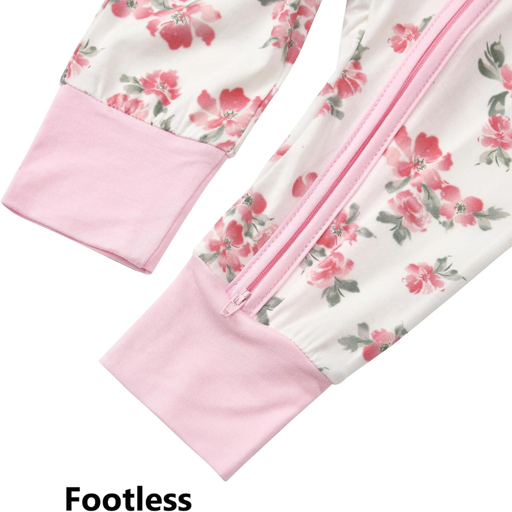 Short Sleeve Footless Pjs Zipper Romper Pack
