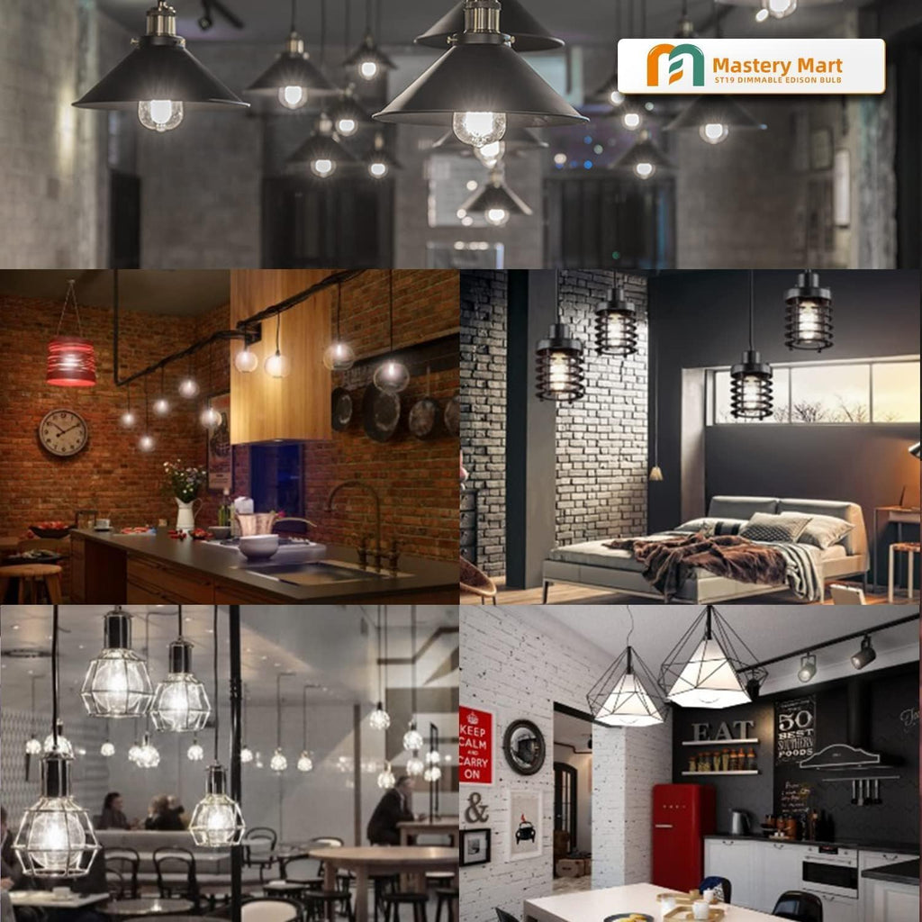 36 Pack Vintage LED Edison Bulbs, E26 Led Bulb 5.5W Equivalent to 60W, Dimmable, Soft White 2700K, High Brightness