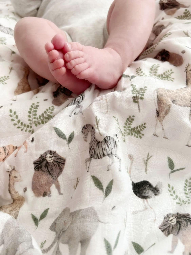 Jump Muslin Quilt Toddler Blanket - Silky Soft and Breathable Baby Quilt - Oversized 47" x 47" - 2 Layers Muslin Baby
