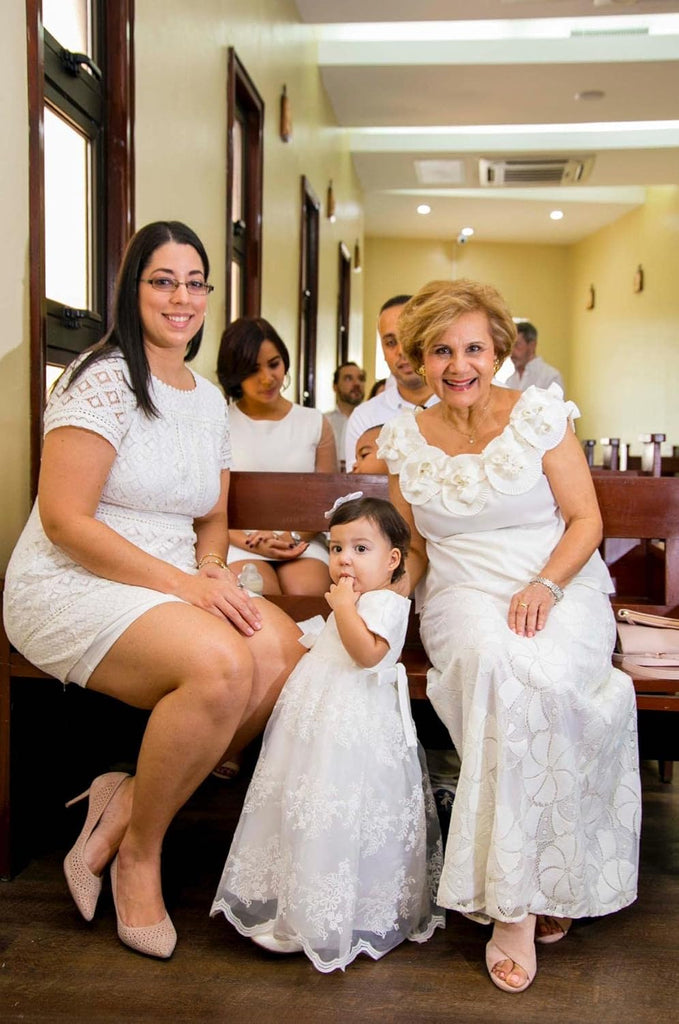 Baby Girls Christening Baptism Dress Floral Embroidered Lace Dresses for Toddler