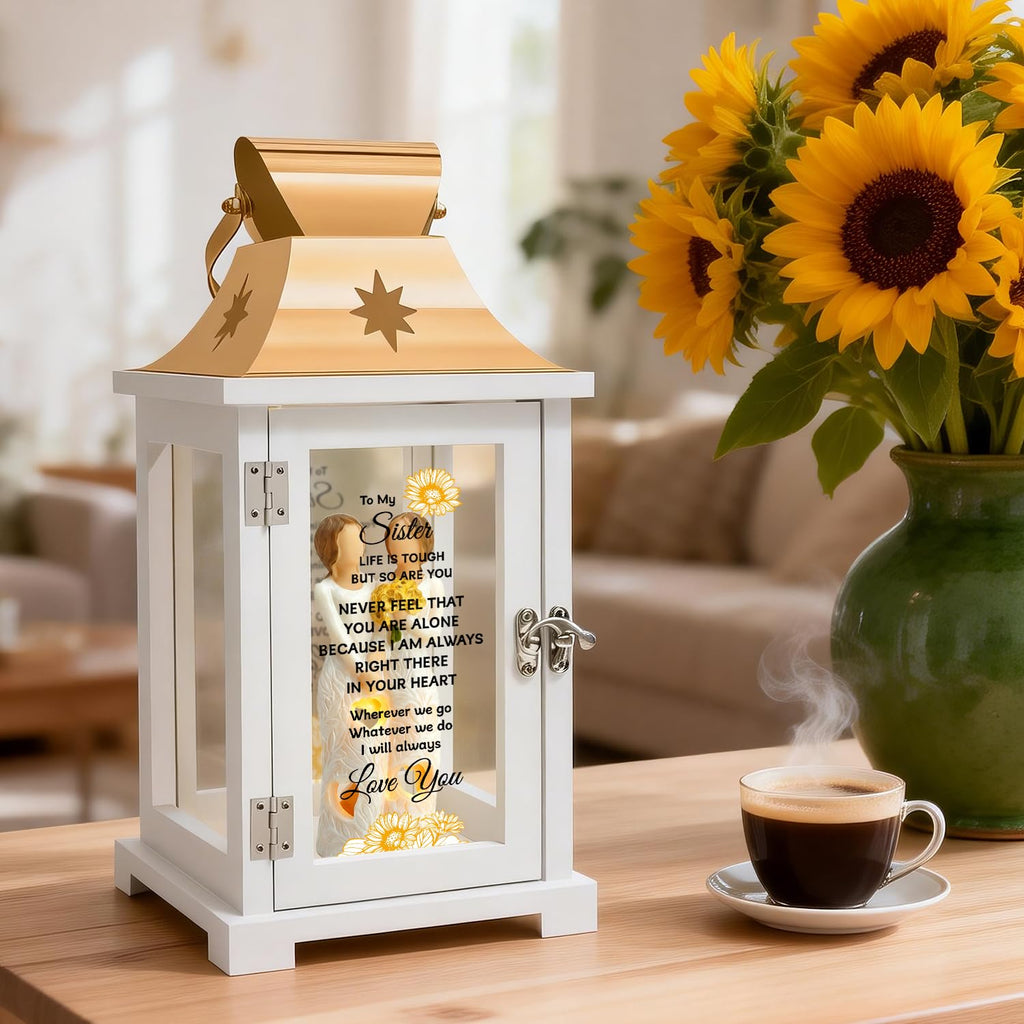 Sister Gifts Lantern - Unique Sister Gift Ideas for Mothers Day, Christmas, Thanksgiving