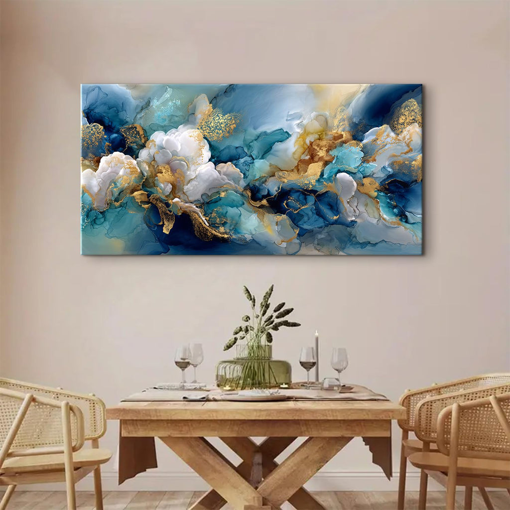 Abstract Texture Wall Art Marble Canvas Prints Fluid Lines Painting Poster Modern Luxury Pictures Contemporary