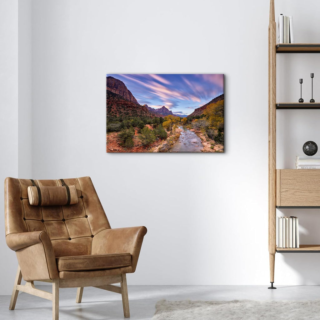 Nature Mountain Landscape Wall Art Western Wall Decor Desert Canyon Cliff Pictures Utah National Park Scenery
