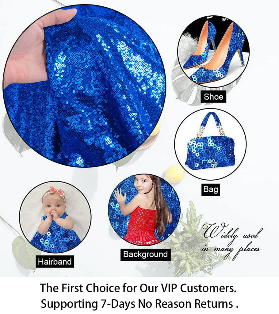 12 Feet 4 Yards Royal Blue Sequin Fabric, by The Yard, Sequin Fabric, Tablecloth, Linen, Sequin Tablecloth, Table