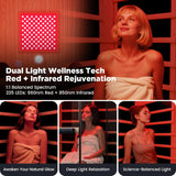 2-Person Full Spectrum Infrared Sauna, 1990W 120V with 12"*12" Red Light Therapy, 2 Speakers