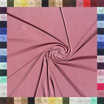 Venezia Two-Way Stretch Jersey Knit - Buttery-Soft Matte Fabric Cut to Length for Sewing and Draping - Vintage Mauve