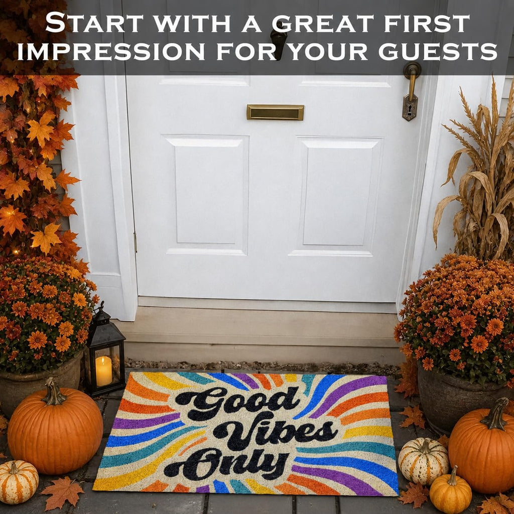 Good Vibes Only Door Mat 30x17 Inch, Good Vibes Welcome Mat, Good Vibes Mat, Good Vibes Doormat, Good Vibes Only Mat