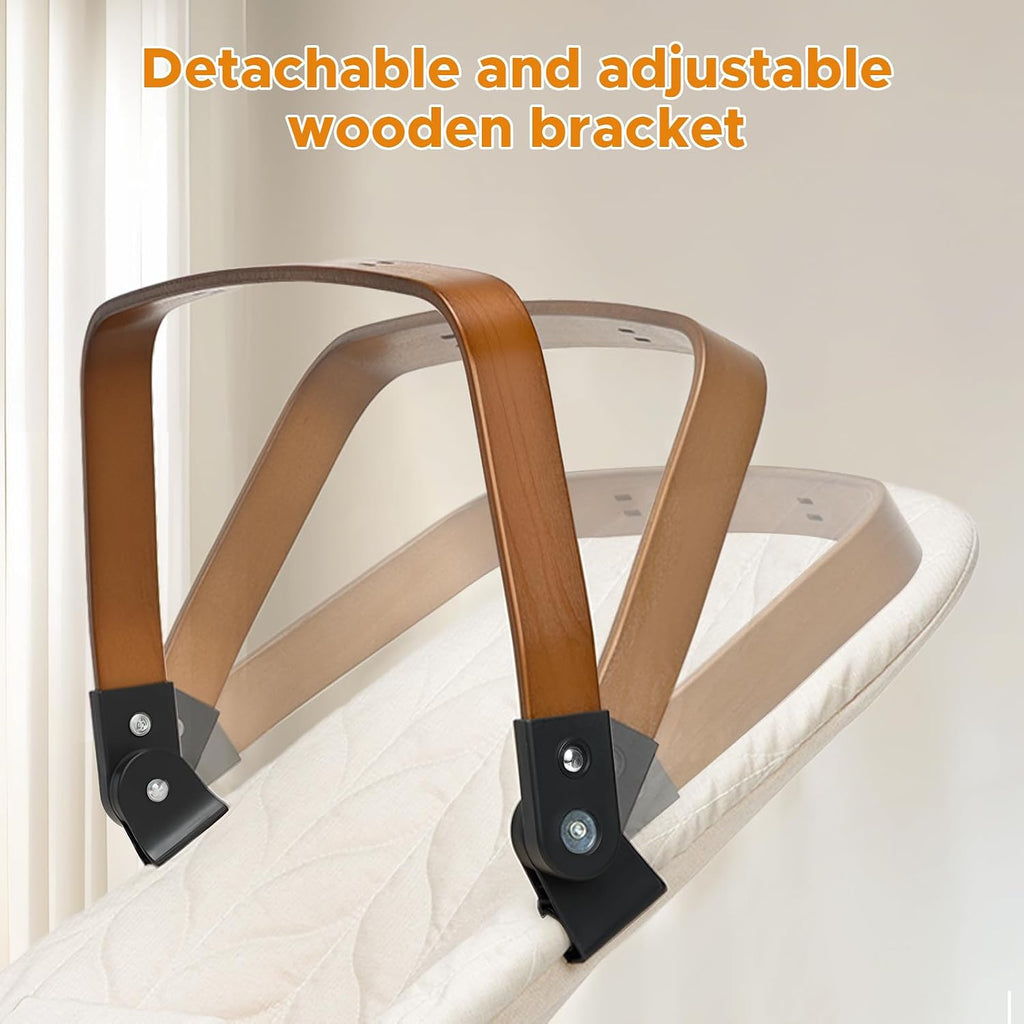 Portable Baby Bouncer, Bouncer Seat for Babies 0-12 Months, 3 Recline Positions, Foldable Baby Rocker Chair