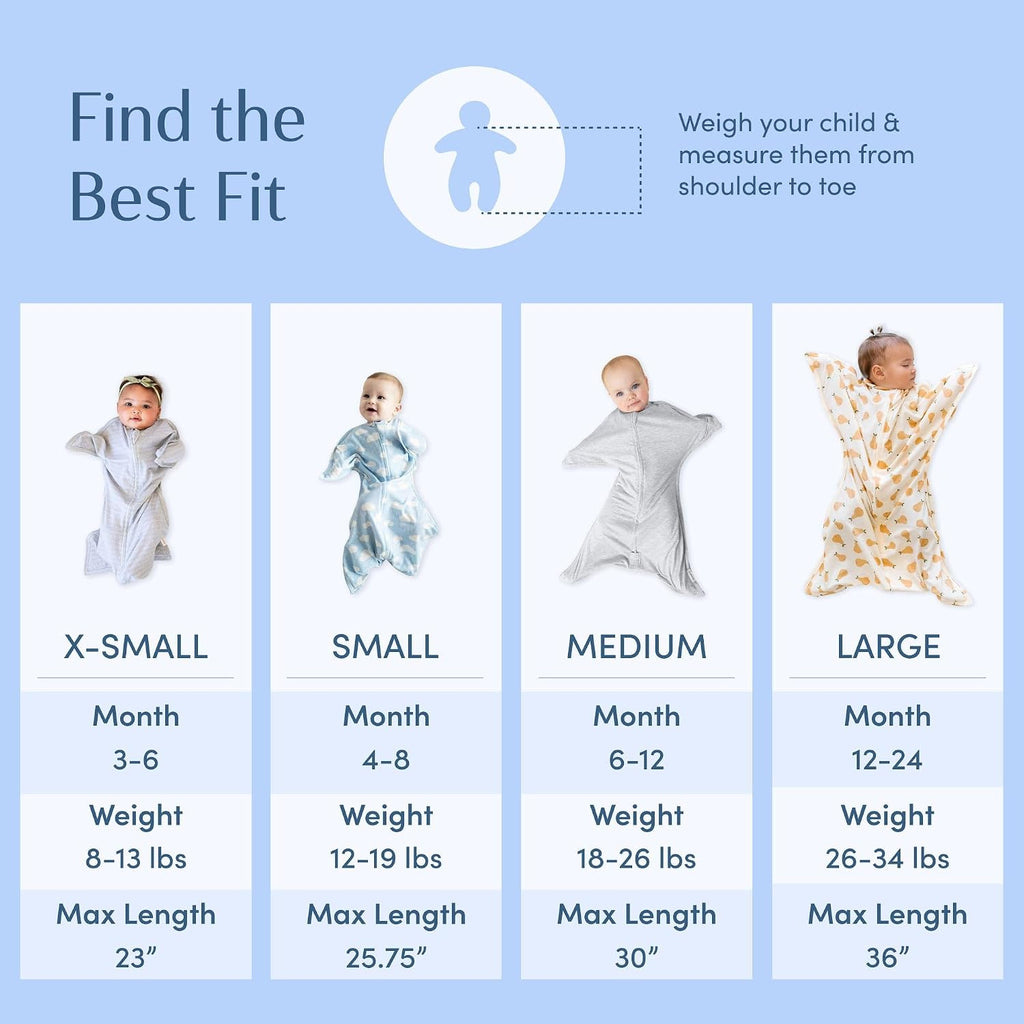 Transition Swaddle - Cozy Baby Swaddle Blanket with Zipper Convenience - Roomy Wearable Blanket for Easy