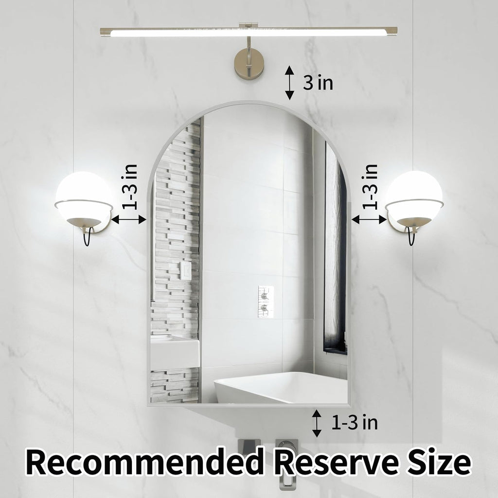 Arched Medicine Cabinet with Mirror Bathroom Mirror with Storage Bathroom Medicine Cabinet with Mirror Aluminum Alloy