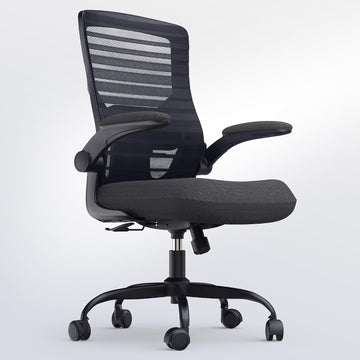 Office Desk Chair for Long Hours & Lower Back Pain Relief - 4" Thick Molded Foam Cushion, Enhanced Lumbar Support