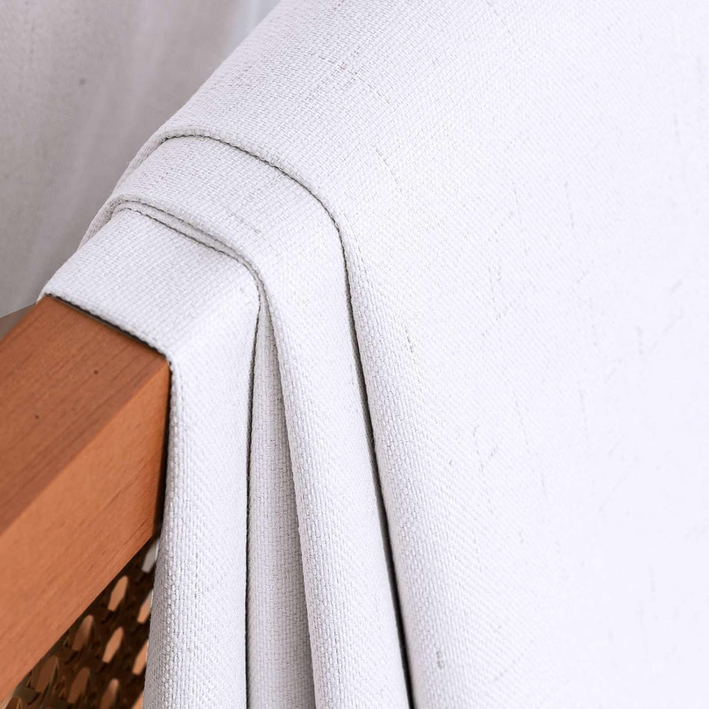 100% Blackout Curtains (Set of 2 Panels) 63 Inches Long Grommet Linen Face Full Light Blocking Curtain Drapes Thermal Insulated Linen