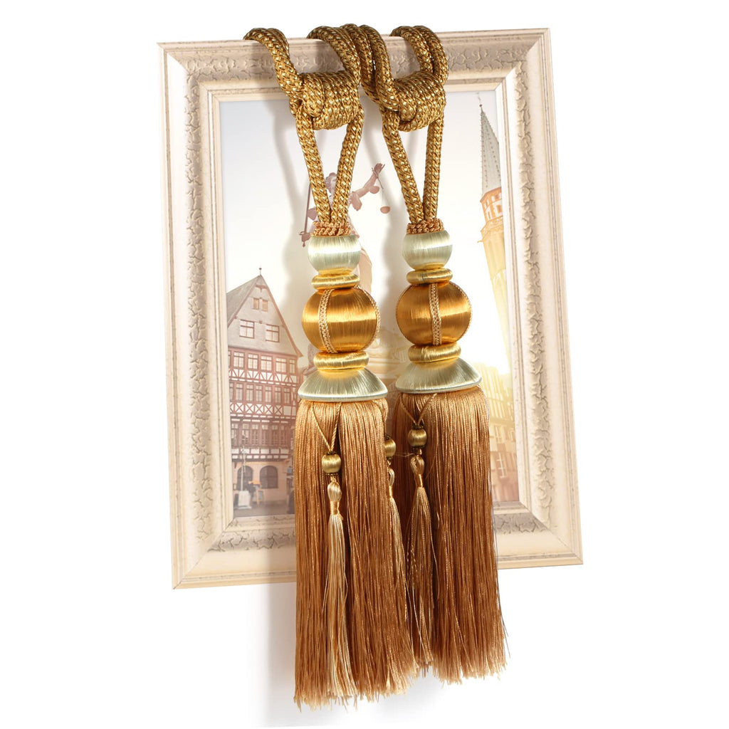 Paired Lantern Single Hanging Ball Tassels Curtains Buckle Sling Binding Lantern Tiebacks Handcrafted Braided Buckle