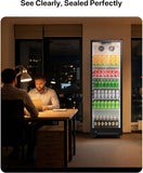 Commercial Beverage Refrigerator, 12.1 Cu.Ft Glass Door Display Refrigerator wit