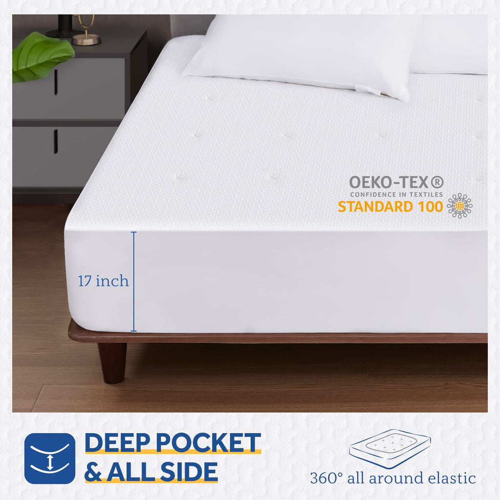 Heated Mattress Pad King Size Dual Controller Machine Washable 78×80"