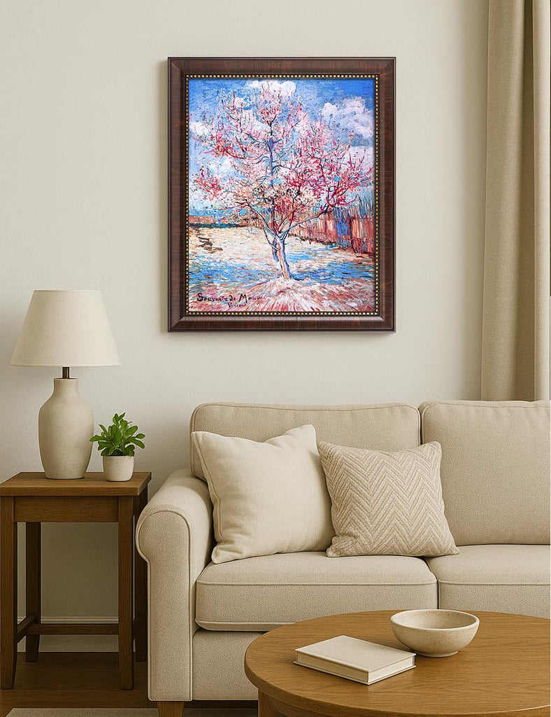 Vincent Van Gogh Wall Art Framed, Flowering Orchards, 19x23''