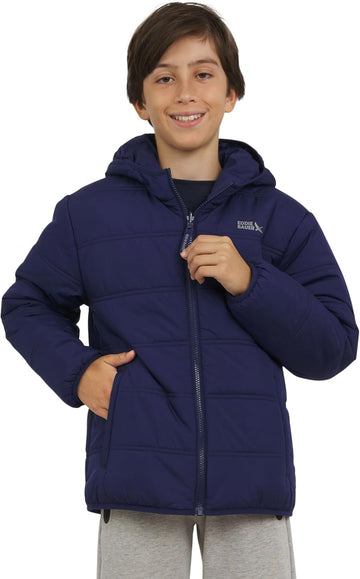 Boys' Deer Harbor Reversible Faux Fur Lined Insulated Puffer Jacket