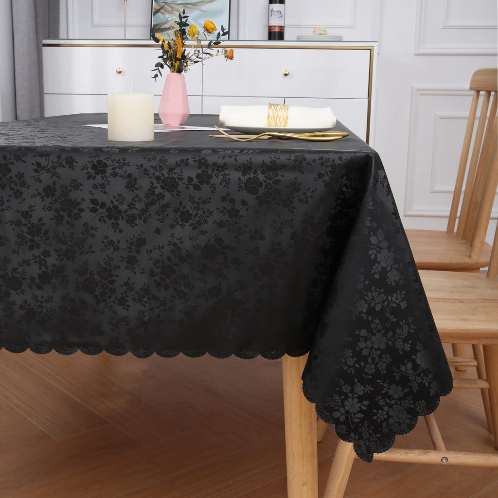 Rectangle Waterproof Heavy Duty Vinyl Tablecloths, 60 x 84 Inch