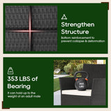 4-Piece Patio Furniture Set | Outdoor Wicker Furniture with Coffee Table | Modern Rattan Chairs Conversation Set | Outdoor Seating | Weather-Resistant | Black | for Porch, Garden, Lawn A106-B07NZNZXMV