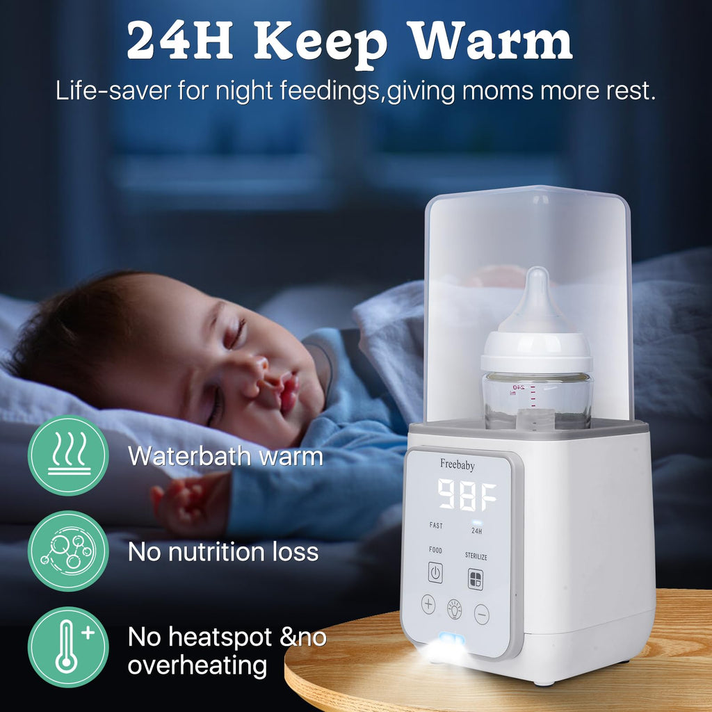 Bottle Warmer,Fast Baby Bottle Warmer for Breast Milk & Formula, Accurate Temperature Control,Milk Warmer for All