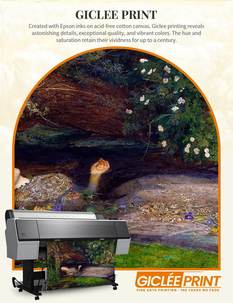 Ophelia Canvas Wall Art, Gallery Wrapped, 30x20