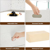 50-Inch Outdoor Propane Fire Pit Table w Tank Table, CSA Certified, Rectangular Patio Fire Pit w Glass Rocks, Wind Guard and Cover, 58000 BTU 2 in 1 - Image 5