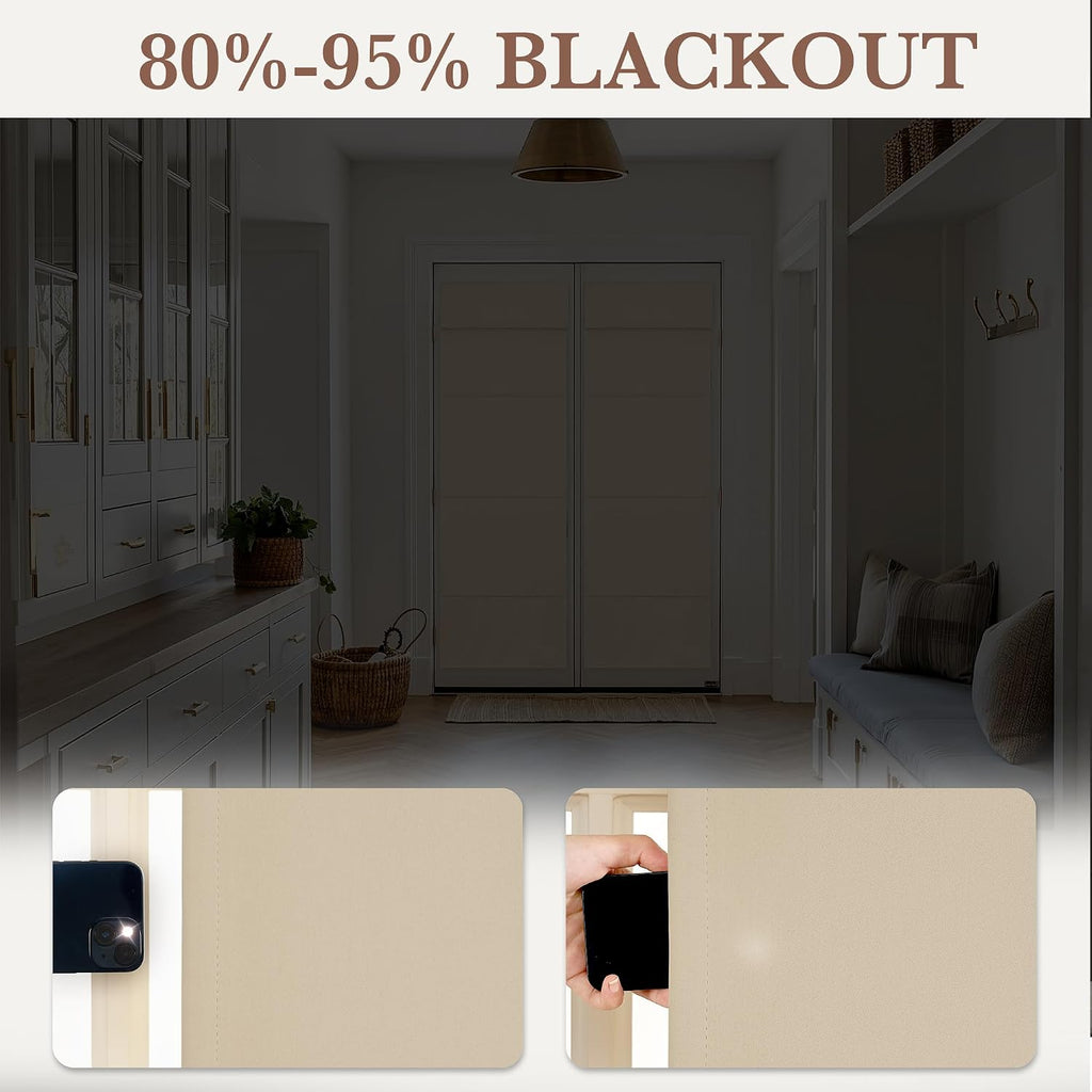 100% Blackout No Drill Roman Shade Window