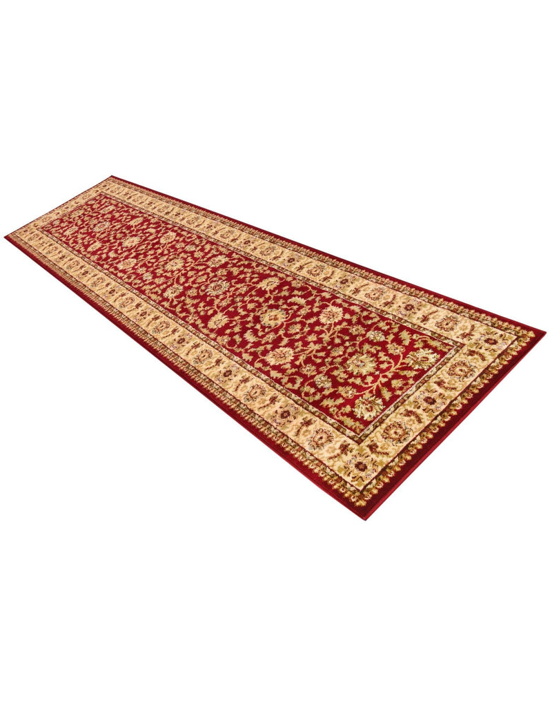Aditi Collection Rug - 2' 7 x 10' Runner Red Low Rug Perfect s, Large Dining Rooms, Open Floorplans