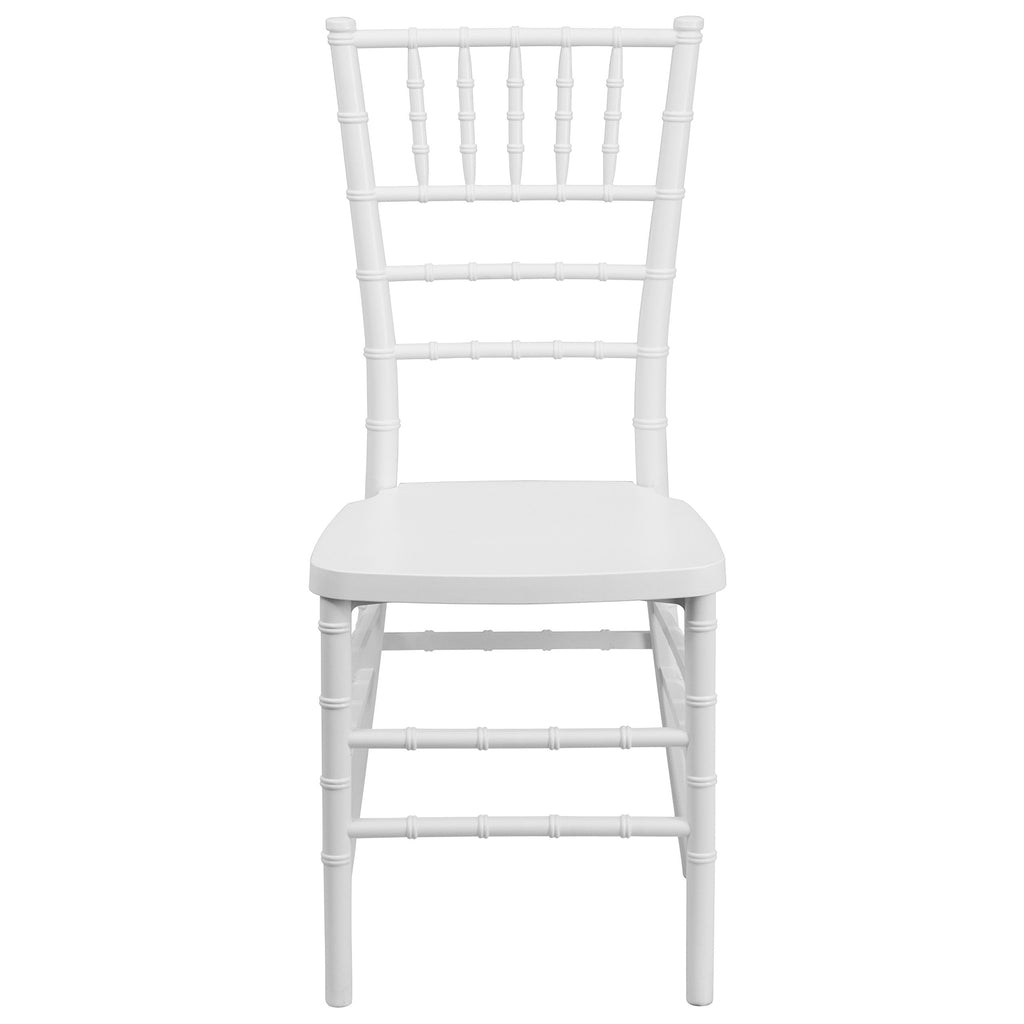 Hercules Premium Resin Stacking Chiavari Chair, White