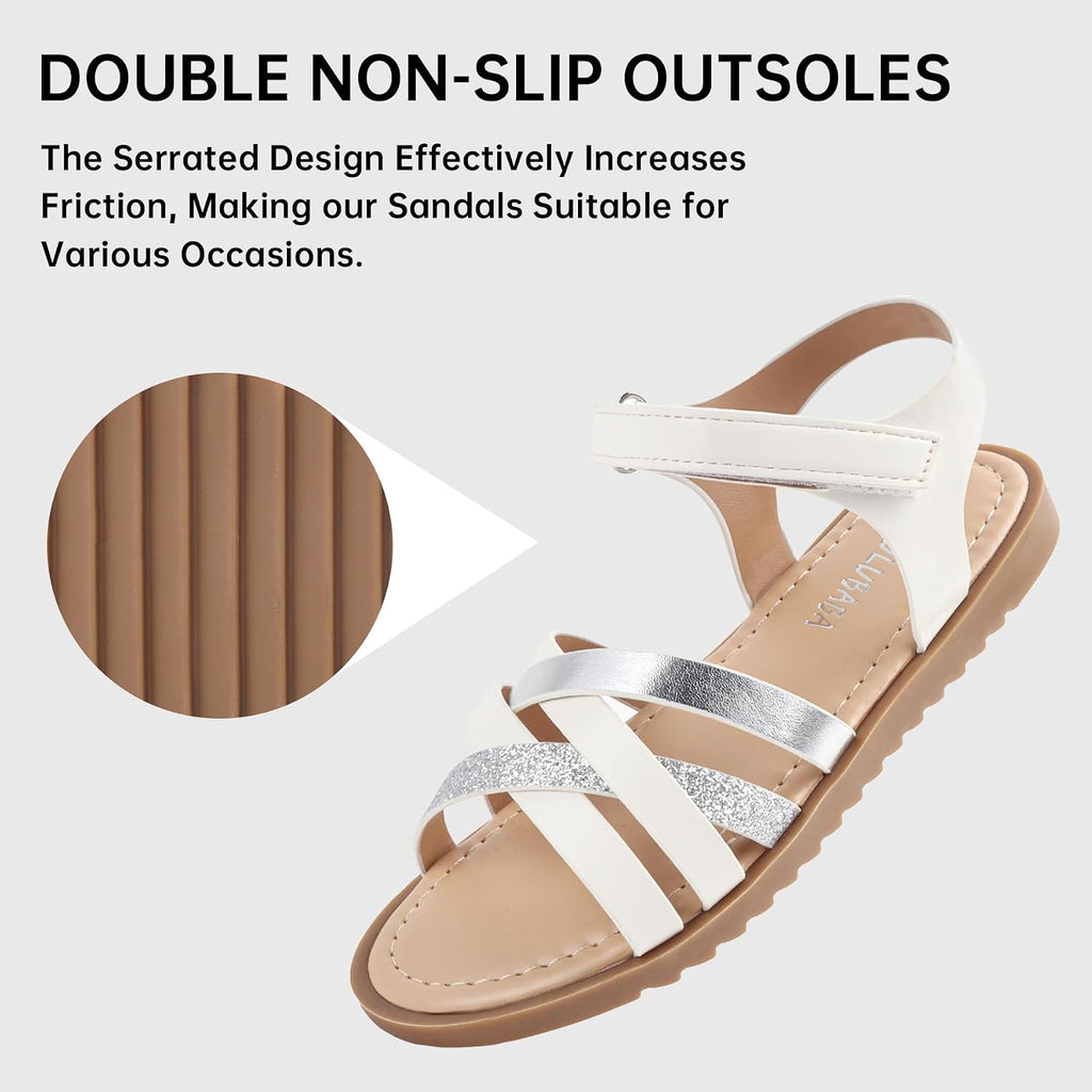 Toddler Girls Sandals Open Toe Dress Sandals for Kids