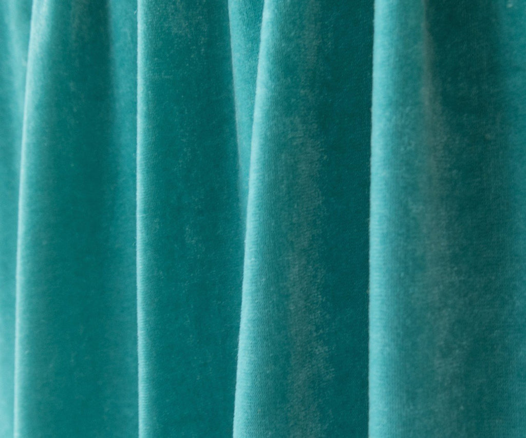Aquamarine Stretch Velvet Fabric by The Yard 4 Way Stretch 58" Width