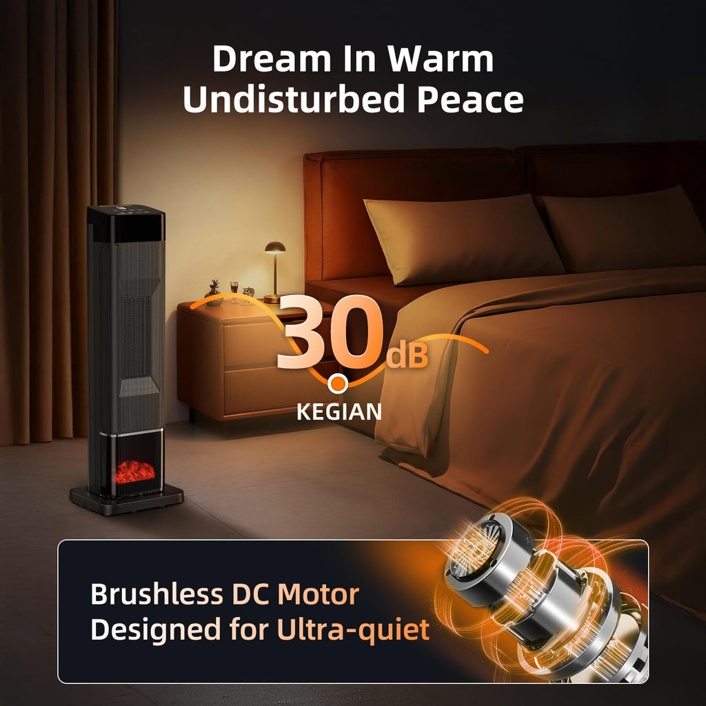 Space Heater Large Room, 1500W Electric Heaters for Indoor Use