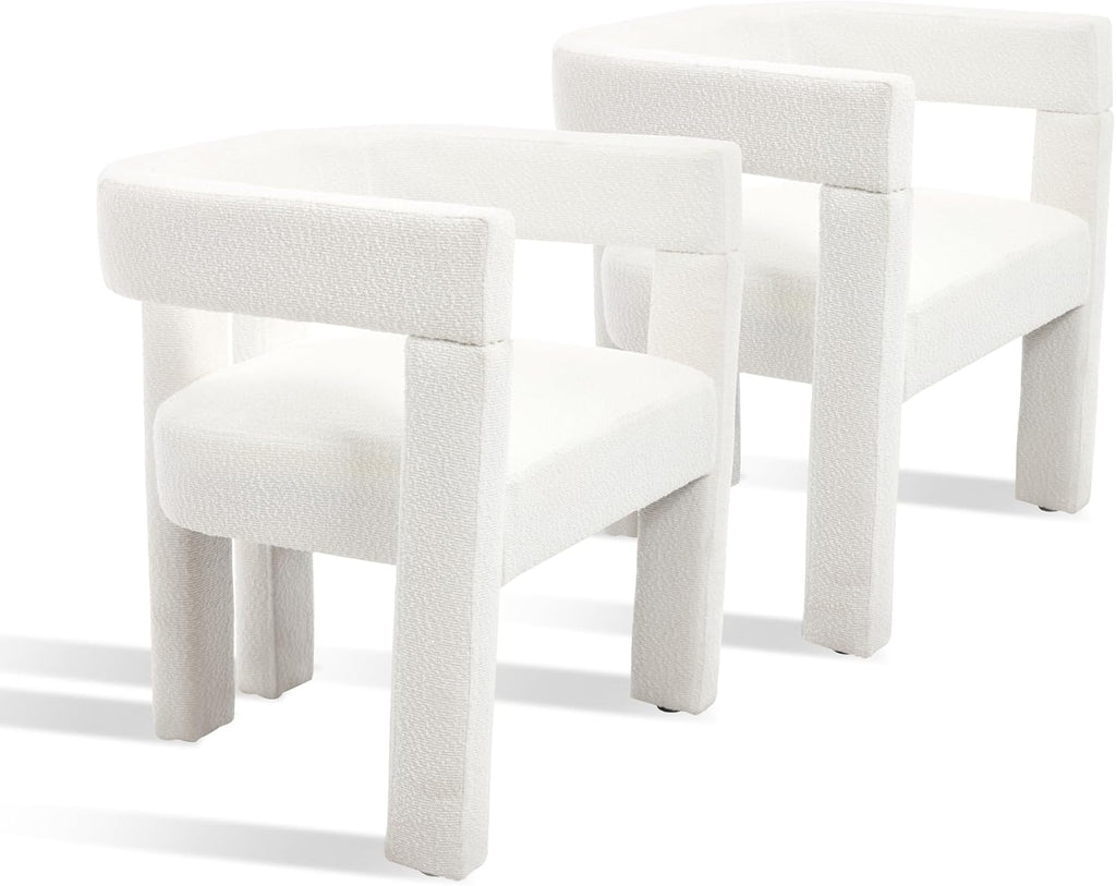 SZLIZCCC Modern Dining Chair Set of 2 / Living Room Chairs, Fabric Armchair