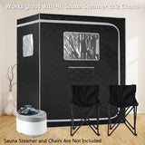 Smartmak Full Size Steam Sauna Tent, Portable Whole Body Home Spa Room, 1 or Two Person Large Space