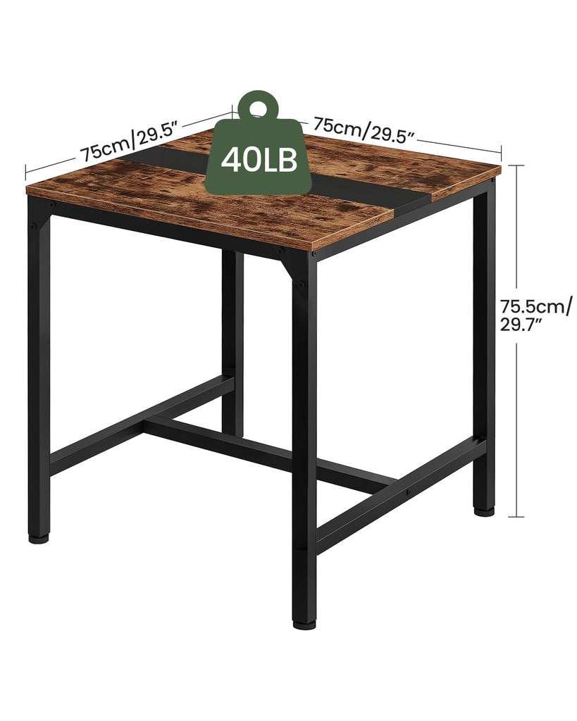 Square Kitchen Dining Table, 29.5'' Dining Table, Small Dining Tables, Writing Desk, Coffee Tables, for Restaurant