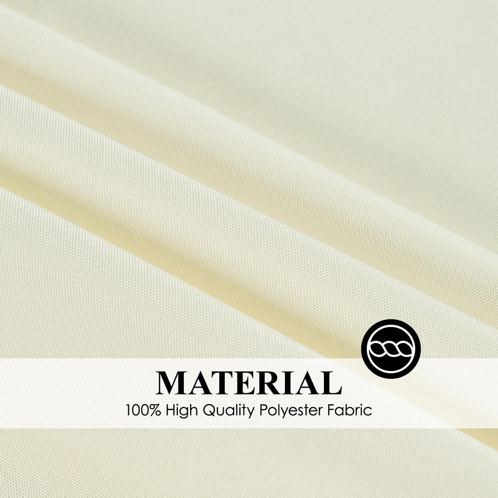 10 Pack Ivory Round Tablecloths 120 Inch for Dining Tables
