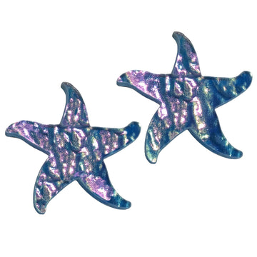 Starfish Glass Swimming Pool Step Marker Mosaic (5", Deep Blue) (2 Pack)